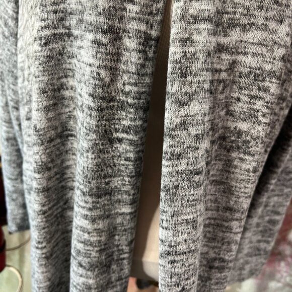 πPer Seption Woman Grey Melange Midi Plus Size Cardigan - Picture 4 of 14